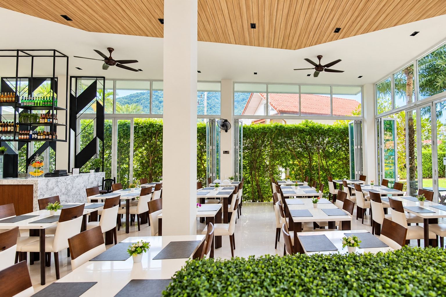 Blue Latan restaurant, here at the resort.